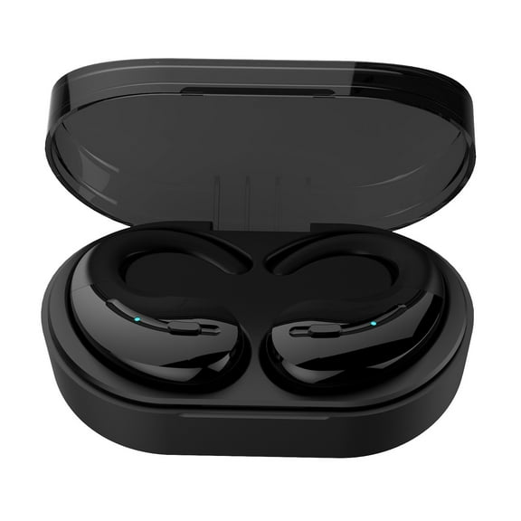 YANHAIGONG Wireless Earbuds Headphones Microphone Touch-Control Wireless Bluetooth Earphones TWS-Headphones in Ear Earbuds Headset with Ear Hooks for Training Sport