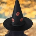 thumbnail image 1 of YANHAIGONG Witch Hat Decor Adult Kids,Halloween Witch Hat Decorations,Womens Witch Hat,Halloween Black Witch Hat Witch Cap with Hook for Wearing Can Also Be Used for Halloween Yard Hanging Decoration, 1 of 5