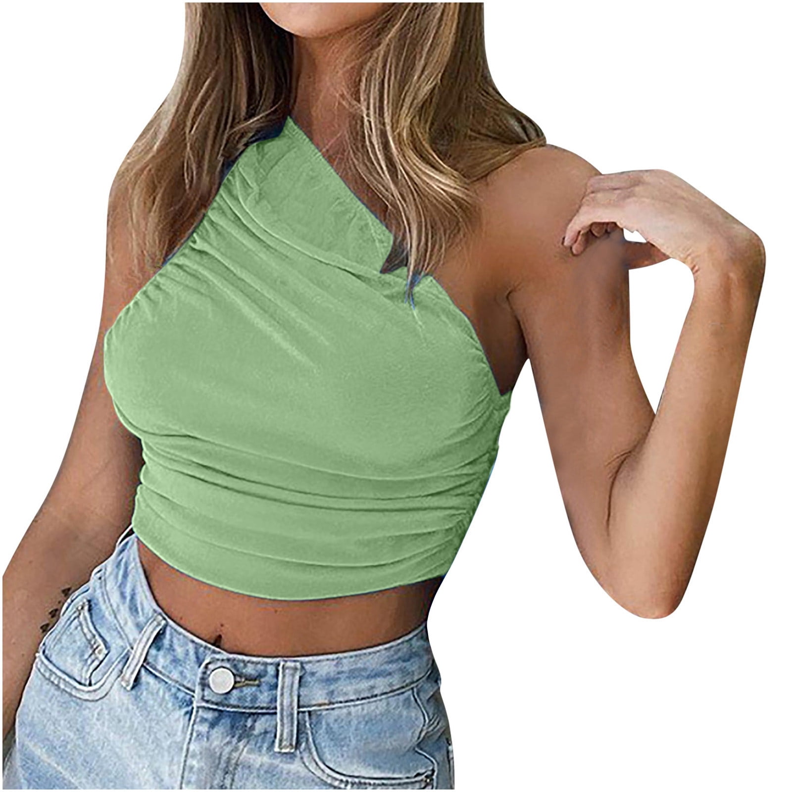 YANHAIGONG Women Long Sleeve Blouses Women's Fashion Solid Casual Sexy