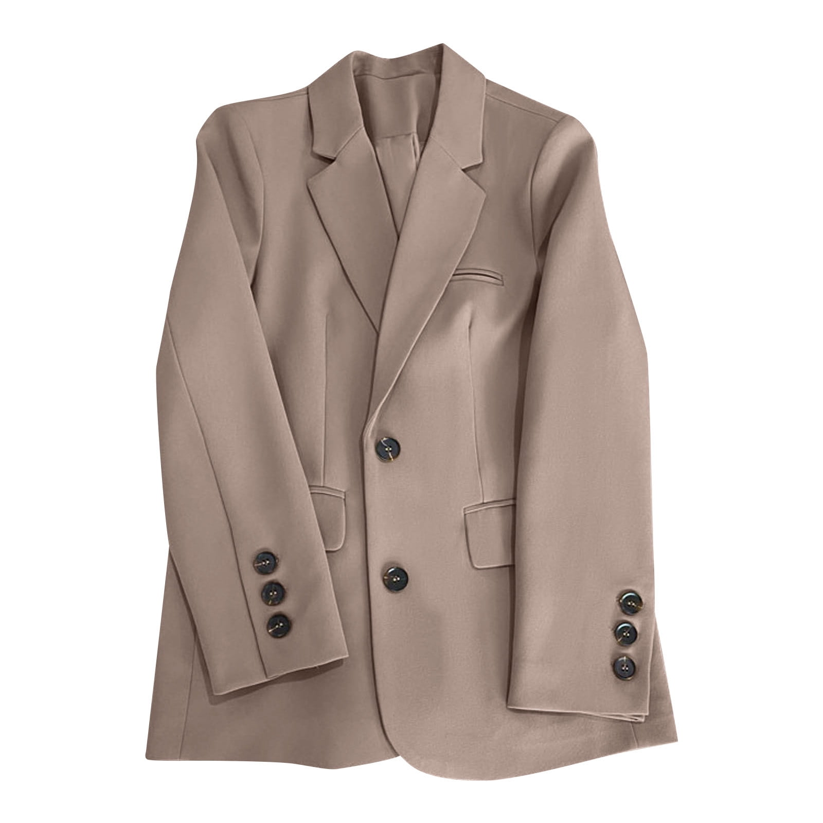 Long tan blazer best sale