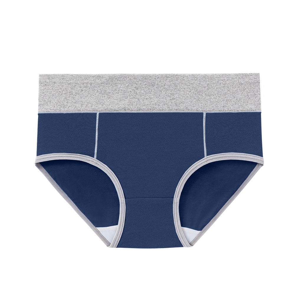 TUTUESTHER Womens Underwear High Waistd Panties Postpartum Cotton Full Briefs Multipack(Small, Black/Green/Vivid Blue/Purple Red/Chrome Yellow) At Women's Clothing Store - View #7