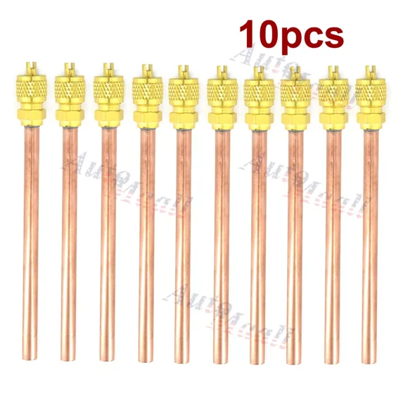 YANI -10X Service/Access Valve 1/4 Sae *1/4 Od *4.65 Stem Core Ac Refrigeration Kit