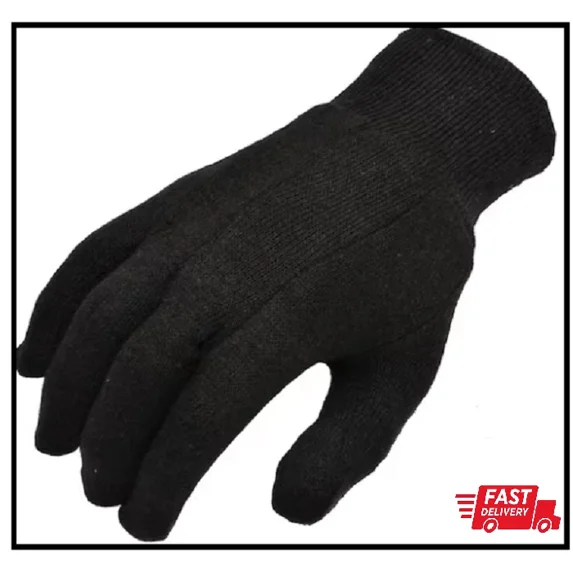 YANI -12-Pairs Xlarge Brown Jersey Gloves, Soft Cotton Work Gloves, Multi-Purpose