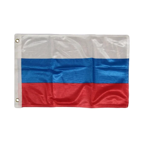 YANI -12X18 12''X18'' Russia Russian Rough Tex Knitted Flag Banner Grommets 100D