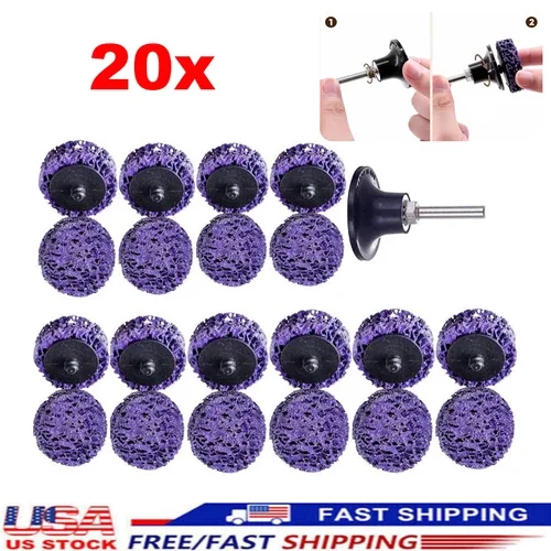 YANI -20Pcs 2 Quick Change Strip Clean Disc Paint Stripping Rust Removal Wheels