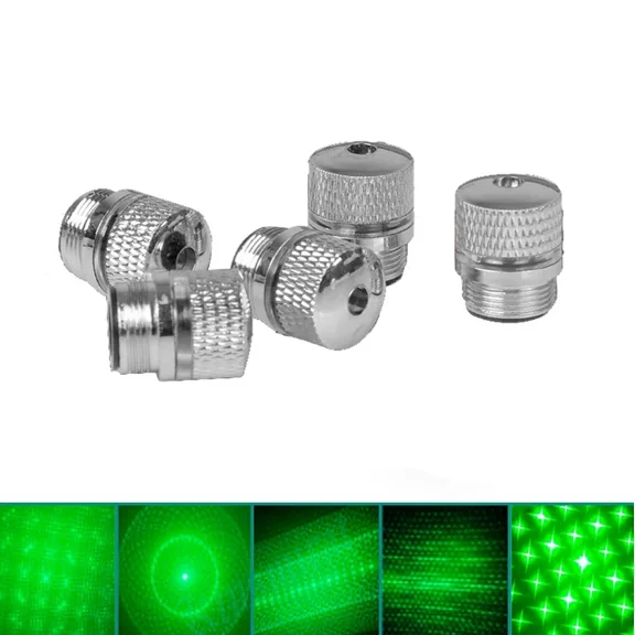 YANI -5Pcs/Set Green Laser 303 Pointer Pen Tip Powerful Device Laser Flashlight Head
