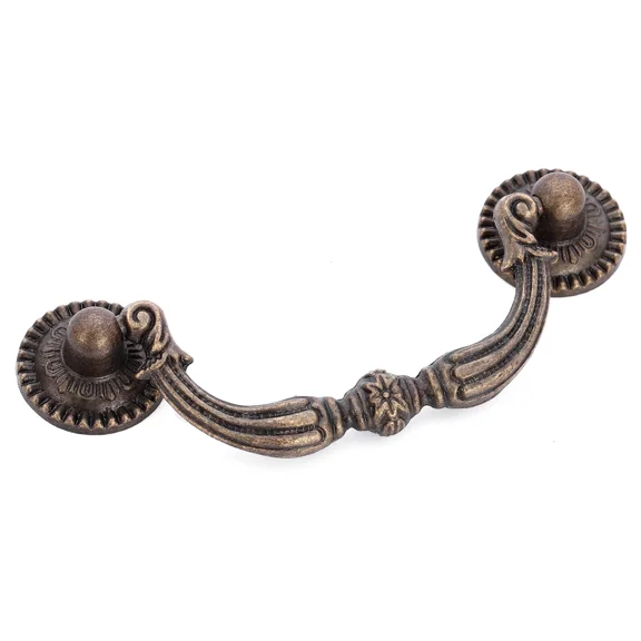 YANI -6 Pack Dresser Pulls Drawer Pull Handles Antique Bronze Bail Cabinet Handle Knob