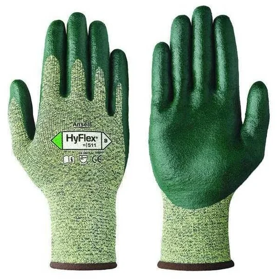 YANI -Ansell Hyflex 11-511 Foam Nitrile Coated Glove, Size 6 - 12 Pk