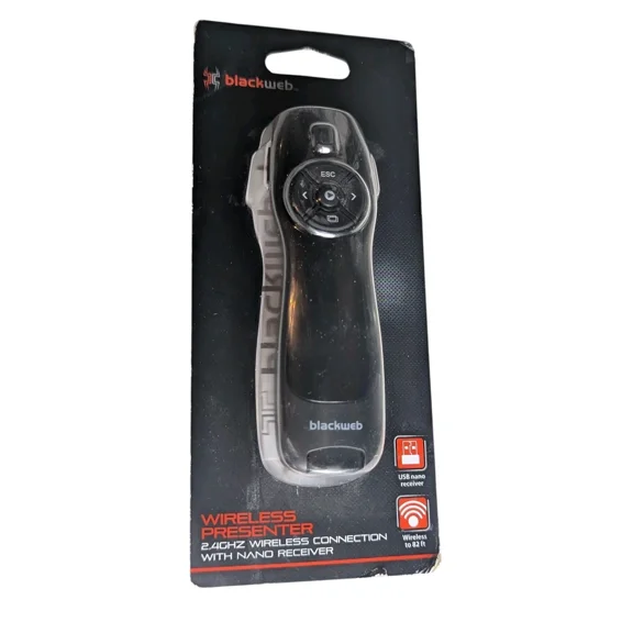 YANI- Blackweb Remote 2.4Ghz Wireless Presenter 82 Ft. Range Bwa18Ho013 567114967