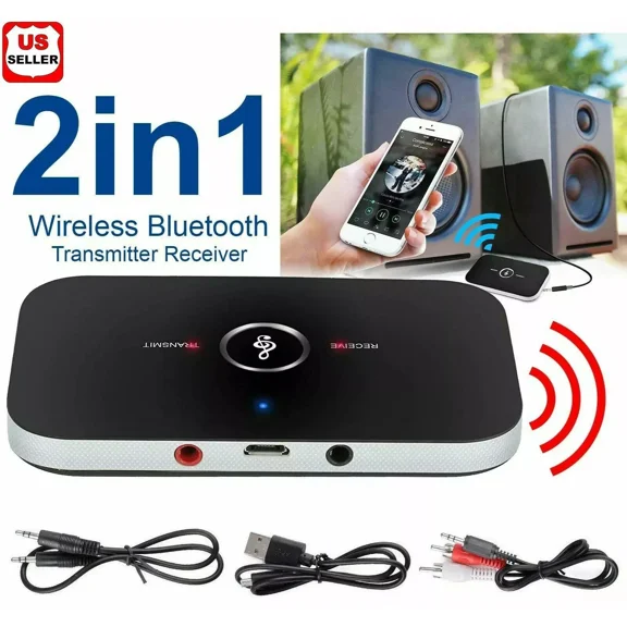 YANI- Bluetooth V4 Transmitter & Receiver Wireless A2Dp Audio 3.5Mm Aux Adapter Hub A6