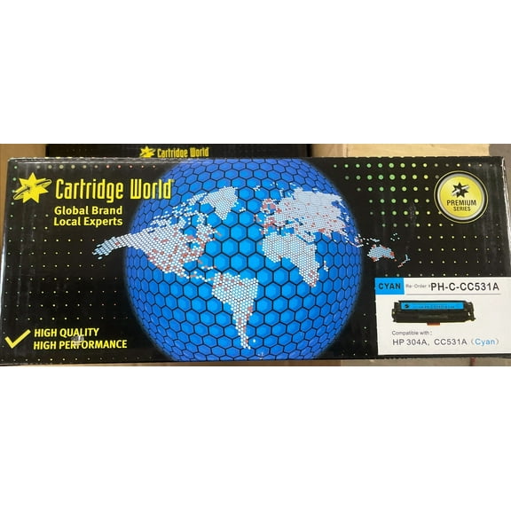 YANI- (Brand New! Cyan Toner Cartridge Ph-C-Cc 531A Compatible With Hp 304A Cc531A