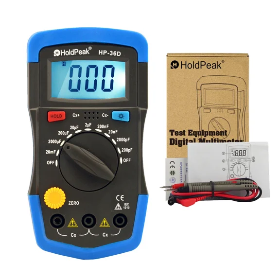 YANI -Capacitor Tester Kit 2000 Counts Digital Capacitance Meter Backlight 20000Uf