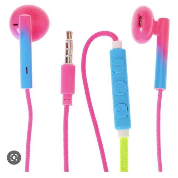 YANI- ClaireS Ear Buds Style Headphones W/ Mic Audio Jack 3.5Mm Stereo
