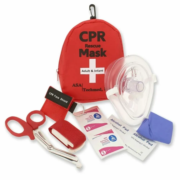 YANI -Emergency Cpr Rescue First Aid Kit Cpr Pocket Resuscitator One Way Valve + More