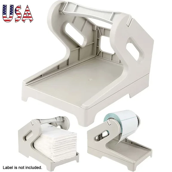 YANI- Fanfold / Roll Thermal Shipping Label Holder Desktop Printer Accessory