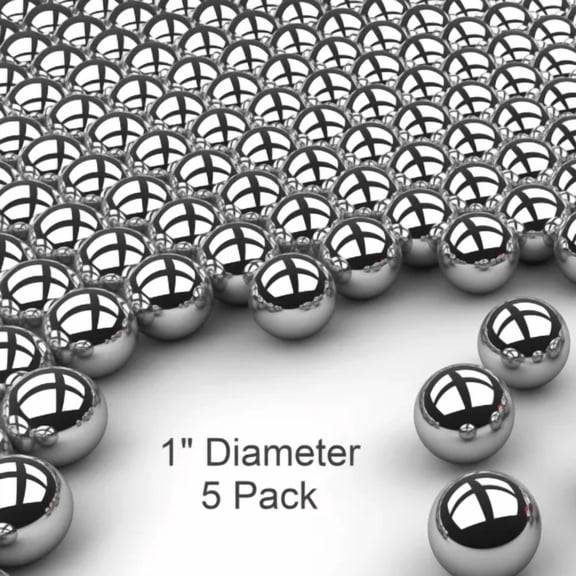 YANI -Five 1 Inch G25 Precision 440 Stainless Steel Bearing Balls