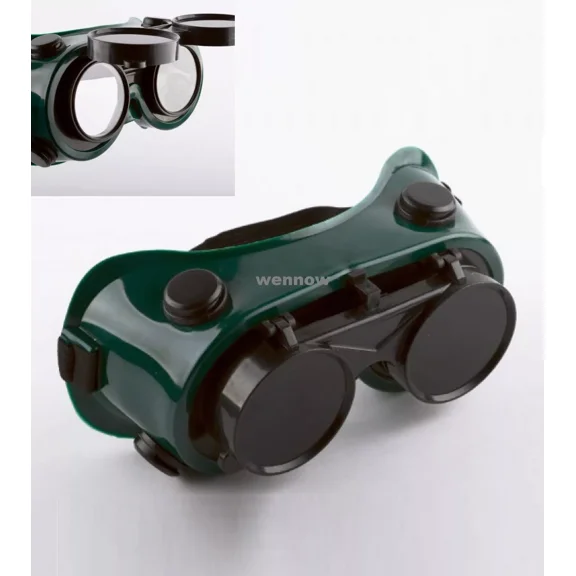 YANI -Flip Up Welding Safety Goggles Protect Solder Welder Glasses Double Lenses Caem