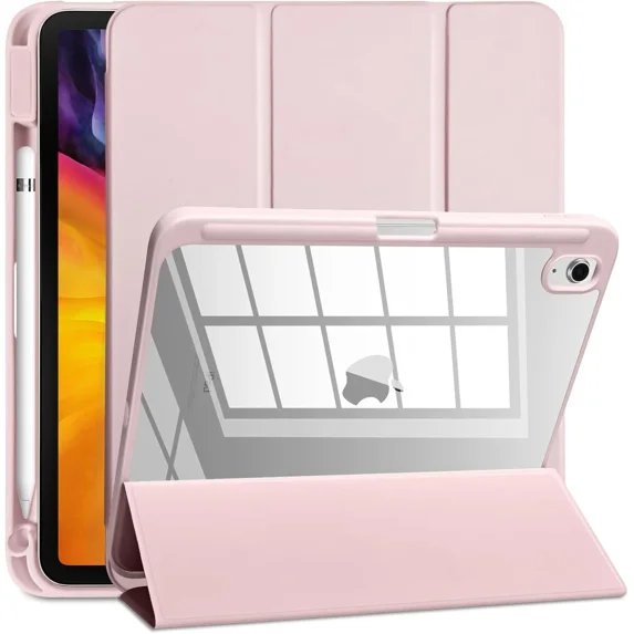 Shockproof Case For IPad 11th/10th Generation With Kickstand & Pencil Holder - Rugged Protective Cover, Pink