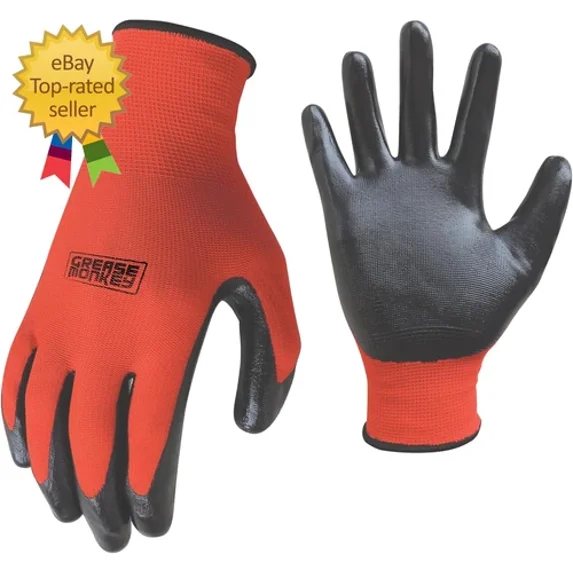 YANI -General Purpose Nitrile Coated Work Gloves, Size Large, 15 Pack