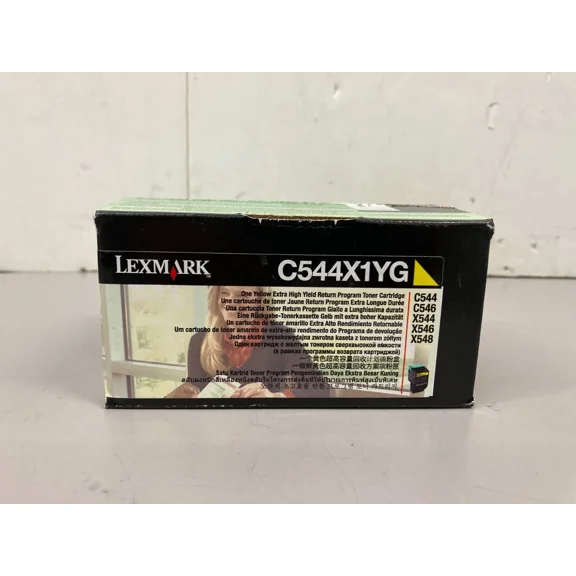 YANI- Genuine Lexmark C544X1Yg Yellow Extra High-Yield Toner New Sealed
