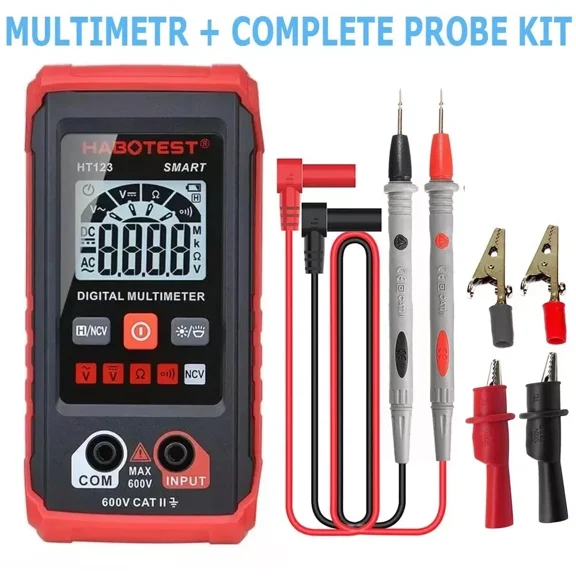 YANI -Ht123 Digital Multimeter Ac Dc Voltmeter Ammeter Ohmmeter Volt Tester Meter Usa