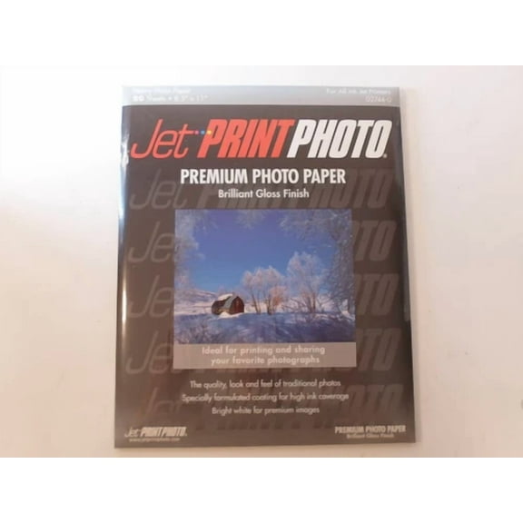 YANI- Jet Print Premium Photo Paper Brilliant Gloss Finish 20 Sheets 8.5"X11"