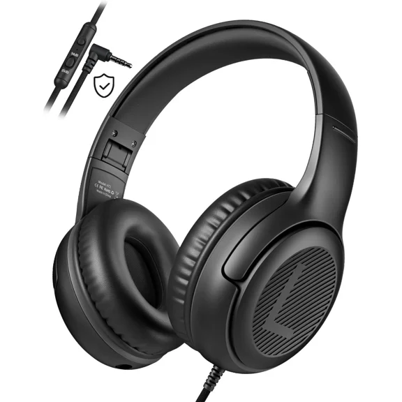 YANI- Kids Headphones Wired Toddler Headphones With Microphone, Over-Ear Headphones, 8