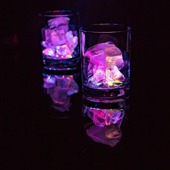 YANI -Led Wine Bottle Light Bar Coaster Glorifier (6Pk, Color-Changing, Battery)