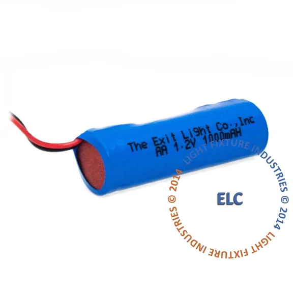 YANI -Lfi Lights | Emergency Light Exit Sign Battery 1.2V 1000Mah Nicad | 2Pk Baa-12-2