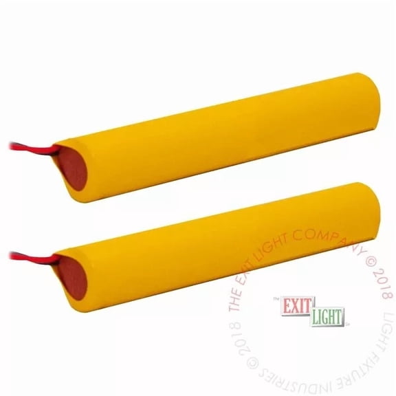 YANI -Lfi Lights | Emergency Light Exit Sign Battery 2.4V 700Mah Nicad | 2Pk Baa-24-2