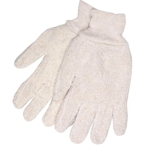 YANI -Mcr Safety Terrycloth Work Gloves Heat Resistant Knit Wrist Size Large 1 Dozen