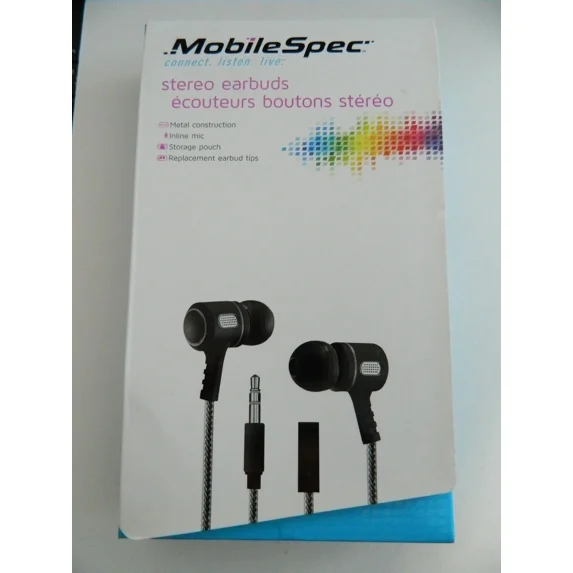 YANI- Mobilespec Mbs10152 Premium Stereo Metal Earbuds With In-Line Mic