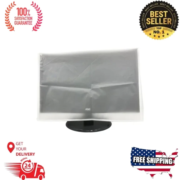YANI- Monitor Dust Cover Led/Lcd Antistatic Vinyl Flat-Screen Computer Monitor Wate...