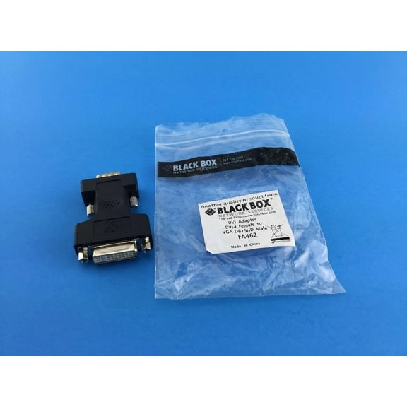 YANI- New Black Box Dvi-I Female To Vga Db15Hd Male Adapter Fa461 Ships Free