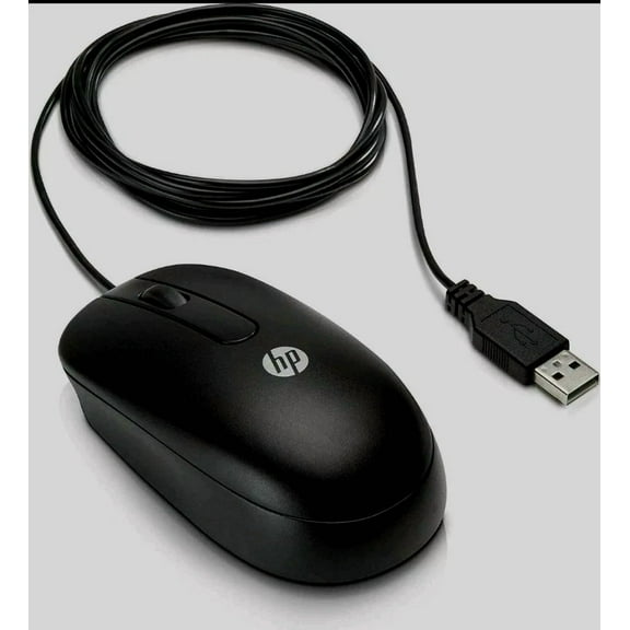 YANI- Original Hp Wired Usb Optical Mouse Black - 672654-001