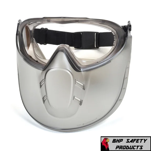 YANI -Pyramex Capstone Lab Safety Goggle With Adjustable Face Shield Gg504Tshield