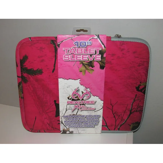YANI- Realtree Pink Camo 10" Protective Neoprene Tablet Sleeve - Brand New W Tags