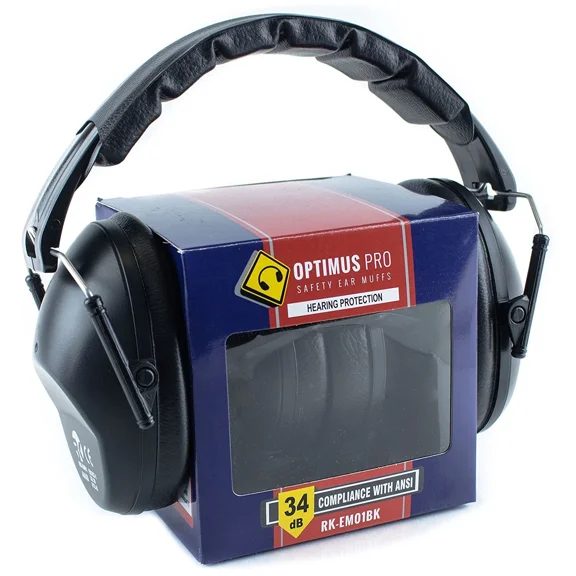 YANI -Rk Shooting Hearing Protection Ear Muff Ear Defender Folding-Padded Head Band-Bk