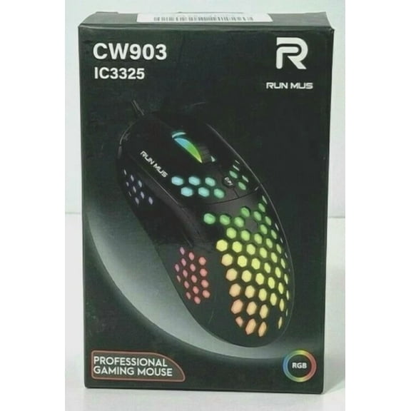 YANI- Runmus Rgb Gaming Mouse With 6 Programmable Buttons Chroma Rgb Backlit Ic3325