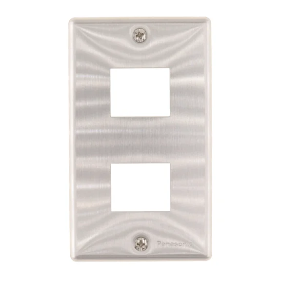 YANI- Universal-Douglas Wn-7602-8 Aluminum Plate, 1-Gang, 2-Device, Full-Color