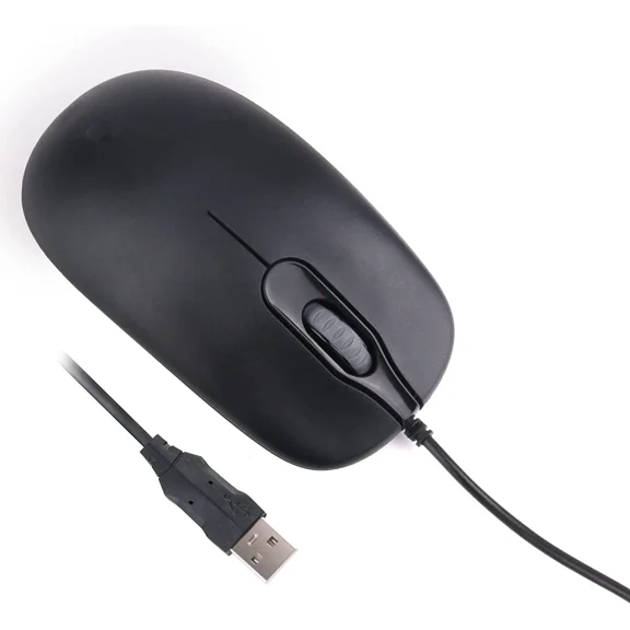 YANI- Wired Usb Mouse, Laptop Mouse, Computer Mouse, Comfortable Click (Black)