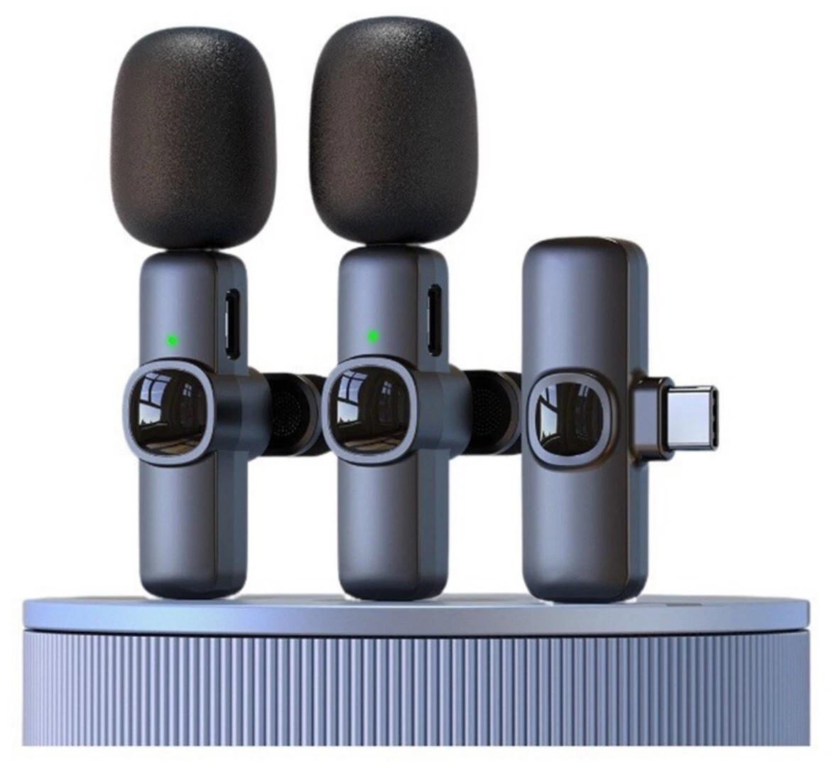 YANI- Wireless Lavalier Mic Type-C Audio Mic Clear Sound Compact Size Distortion-Free