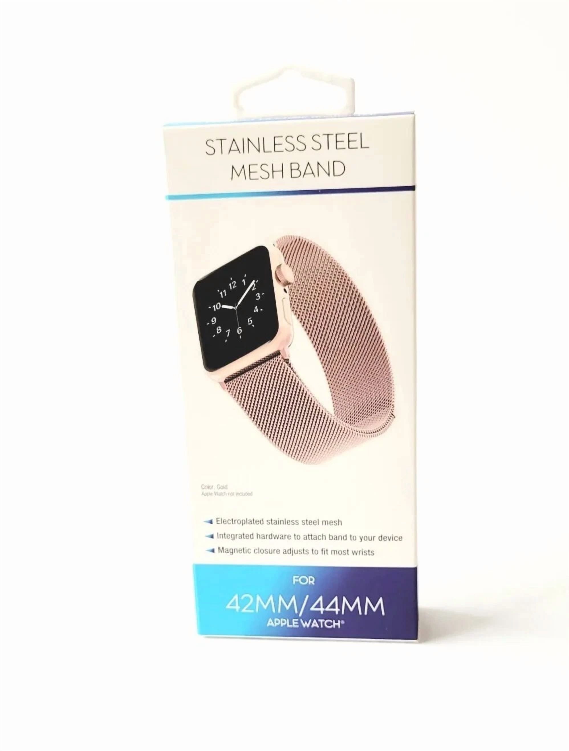 YANI- Withit Apple Watch 42/44Mm Stainless Steel Mesh Replacement Band Rose Gold - New