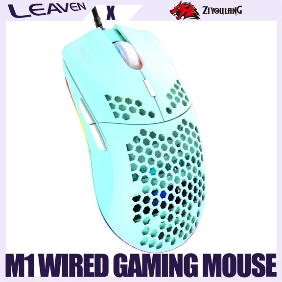 YANI- Ziyoulang M1 65G Lightweight Wired Gaming Mouse Rgb Programmable For Pc Ps4 Xbox