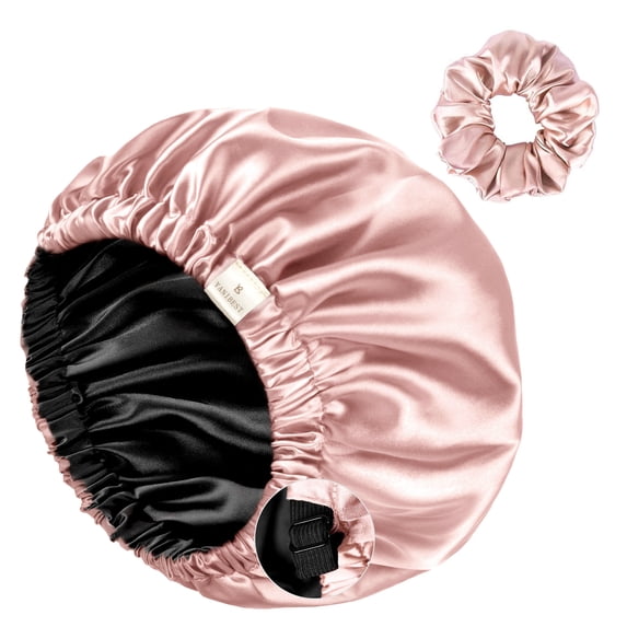 YANIBEST Adjustable Satin Bonnet Double Layer Hair Bonnet for Sleeping Bonnets for Women Hats Curly Natural Hair