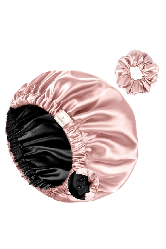 Adjustable Satin Bonnet Double Layer Hair Bonnet for Sleeping Bonnets for Women Hats Curly Natural Hair