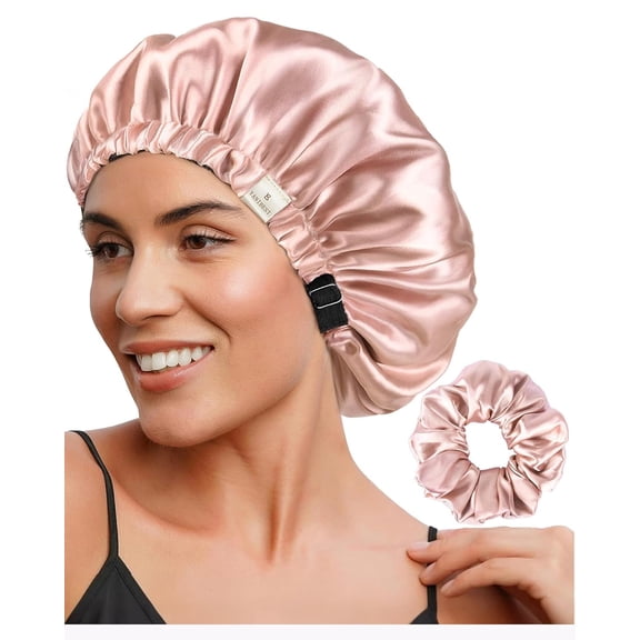 YANIBEST Adjustable Satin Bonnet Double Layer Hair Bonnet for Sleeping Bonnets for Women Hats Curly Natural Hair
