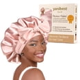 thumbnail image 1 of YANIBEST Ideal Gift Adjustable Silk Bonnet for Sleeping Women Double Layer Satin Bonnet Reduce Friction Prevent Frizz Natural Curly Hair, 1 of 7