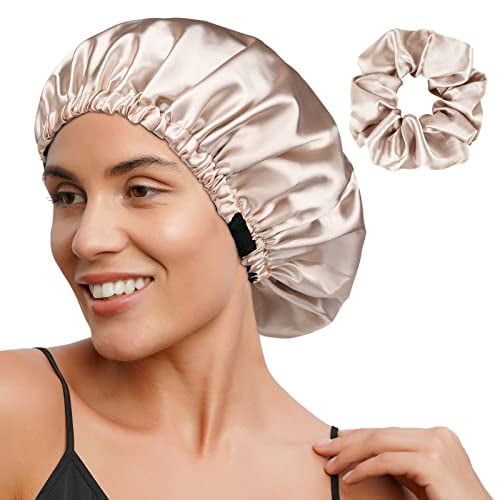 YANIBEST Satin Bonnet Silk Bonnet Hair Bonnet for Sleeping Hair Bonnets for Women Curly Natural Hair Walmart