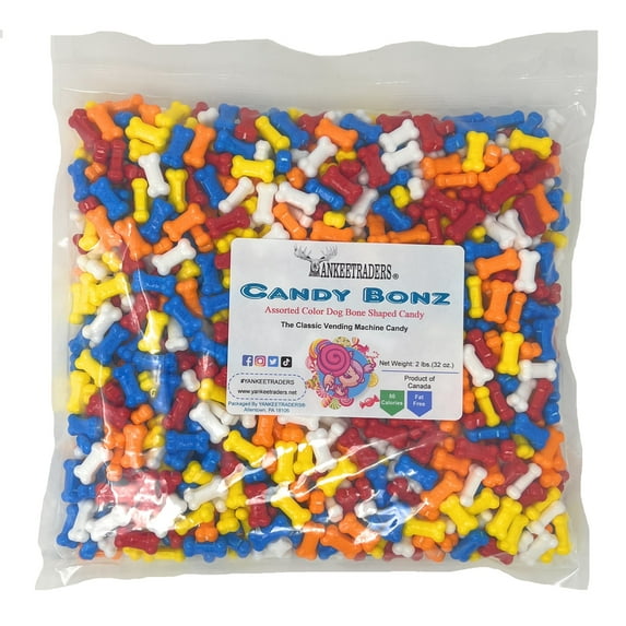 YANKEETRADERS® Bonz Assorted Dog Bone Shaped Candy - 2 lbs.